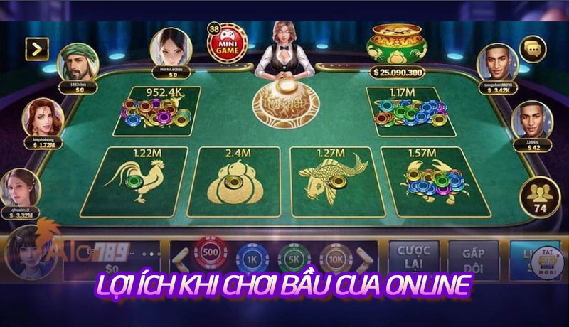 Những lợi ích khi chơi bầu cua online tại 79Club