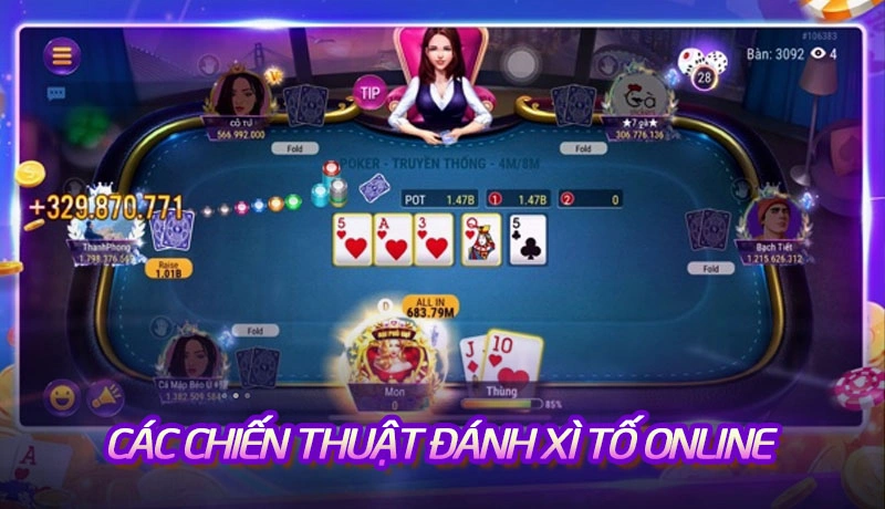 Các chiến thuật đánh xì tố online hiệu quả